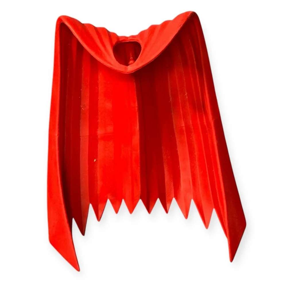 Vibrant‎ Red Pleated Cape